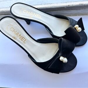 SOLD Chanel Sandal with Pearl Detail